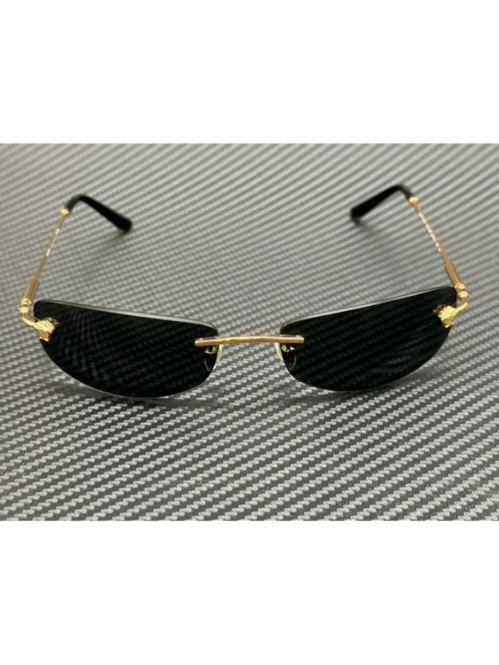New Versace Men Gold Sunglasses 60-18-135